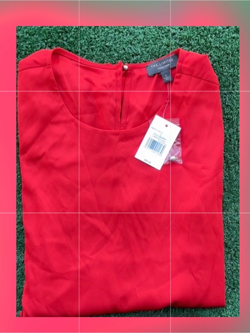 The Limited Bright Red Layered Sleeveless Camisole